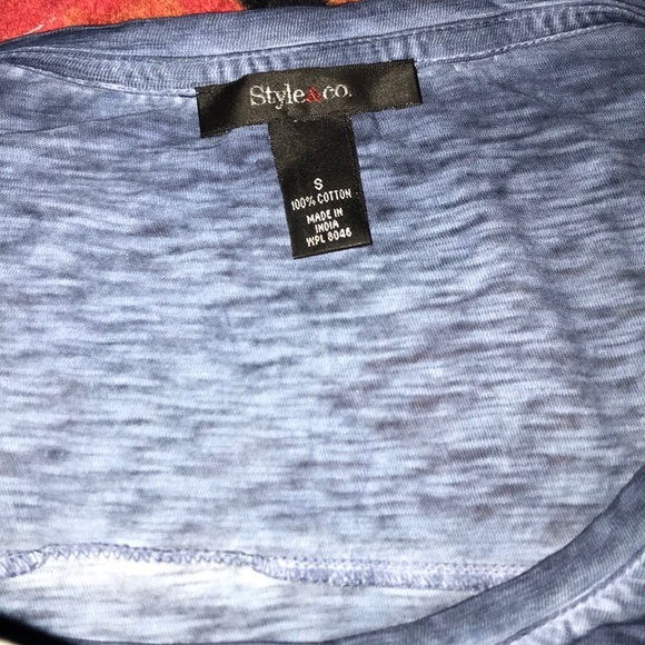 Style&co small blue sleep ๐ด shirt ๐ - Picture 3 of 4